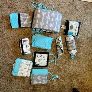Woodland Theme Baby Crib Set